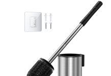 【折后$5.99 Prime包邮】HAMITOR 紧凑型防锈马桶刷套装