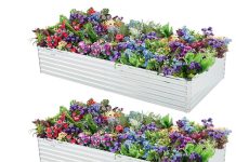 【折后$49.98 包邮】镀锌钢加高种植床 双床组合款