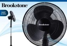 【折后$19.99 Prime包邮】Brookstone 可调节立式落地风扇
