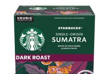 【折后$24.77 Prime包邮】Starbucks 苏门答腊深度烘焙咖啡胶囊 60粒