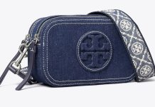 全新款!牛仔好看!【折后$216 包邮】Tory Burch MINI MILLER 时尚相机包