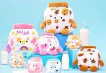 【折后$9.15 Prime包邮】BumBumz 牛奶系列毛绒玩偶5只装