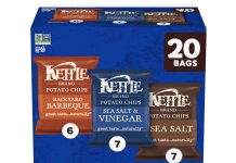 【折后$8.99 Prime包邮】Kettle 混合味薯片 20袋!