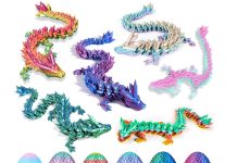 【折后$7.99 Prime包邮】复活节3D打印水晶龙彩蛋 6个装