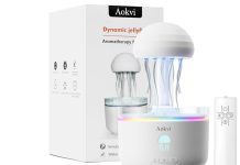 网红款!【折后$22.36 Prime包邮】水母造型香薰加湿器+氛围灯