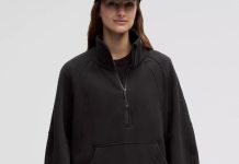 灰/黑补码码全!【折后$84 包邮】Lululemon Scuba 高领半拉链长款卫衣