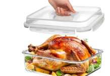 【折后$29.73 Prime包邮】高硼硅玻璃保鲜烤盘/密封盒 163oz