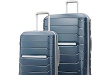【折后低至$123.99 Prime包邮】Samsonite Freeform 登机箱+大号托运箱2件套 两色选