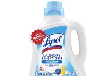 【折后$9.89 Prime包邮】Lysol 洗衣消毒液 90oz!