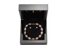 清仓价!【折后$44 包邮】Givenchy 纪梵希石纹水晶手链+耳钉两件套