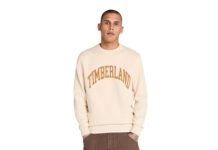 【折后低至$25.5 Prime包邮】Timberland 男士纯棉提花Logo针织毛衣 两色选