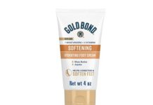 【折后$3.95 Prime包邮】Gold Bond 乳木果精华足部滋润修护霜 4oz