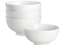 【折后$12.99 Prime包邮】MALACASA 白色陶瓷碗 26OZ*四个!