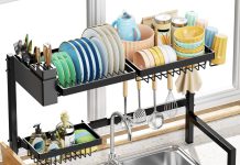 【折后$19.99 Prime包邮】可伸缩沥水双层碗架!