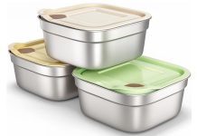 【折后$12.59 Prime包邮】不锈钢密封保鲜盒 20oz 3个