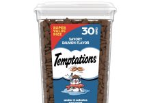 【折后$8.48 Prime包邮】Temptations 美味三文鱼酥脆软糯猫零食 30OZ!