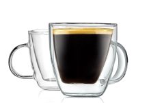 【折后$8.99 Prime包邮】NutriChef 双层玻璃马克杯 两个!