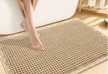 【折后$4.99 Prime包邮】华夫格浴室防滑地垫 30×20