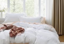 【折后$19.98 Prime包邮】白色枕套被套三件套 Queen Size