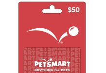 【折后$42.5 包邮】PetSmart 面额50礼卡!