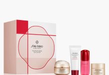 39折+送四件套价值$48! 【折后$56.95 包邮】Shiseido 资生堂悦薇抗皱眼霜护肤套装 4件套
