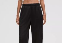 【折后低至$59 包邮】Lululemon Mesh 高腰宽腿网眼运动裤 多色选