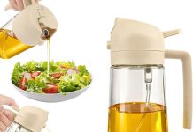 【折后$4.99 Prime包邮】2合1玻璃厨房油壶喷雾瓶