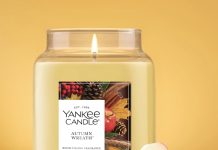 【折后$13.31 Prime包邮】Yankee Candle 秋日限定香薰蜡烛 22OZ!