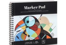 【折后$4.19 Prime包邮】50页马克笔绘画本!