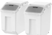 【折后$24.9 Prime包邮】VEVOR 密封粮食储存桶 15L×2个带量杯