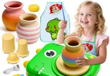 【折后$14.81 Prime包邮】儿童迷你陶艺机创作套装