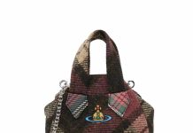 3.8折!【折后$243 包邮】Vivienne Westwood Yasmine 羊毛迷你格纹手提包