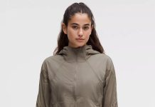 可当防晒衣!轻薄便携!【折后$79 包邮】Lululemon Classic-Fit 透气跑步夹克