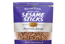 【折后$4.11 Prime包邮】Nature’s Eats 芝麻脆条零食 16oz