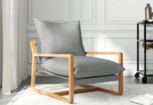 清仓好价!【折后$66 包邮】Better Homes & Gardens Ezra 北欧风实木休闲单椅