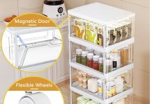 【折后$27.99 Prime包邮】透明收纳柜 24Qt*四个!