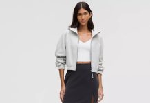 码全!【折后$74 包邮】Lululemon scuba Relaxed-Fit 抓绒连帽卫衣