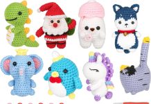【折后$11.99 Prime包邮】新手友好钩针玩偶DIY套装