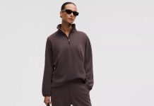 之前$99!二降!【折后$79 包邮】Lululemon Brushed Softstreme 半拉链卫衣 长款 多色选