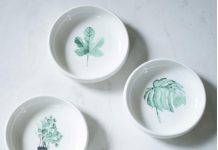 【折后$9.74 Prime包邮】创意植物造型首饰小碟 4件套