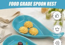 【折后$10.85 Prime包邮】陶瓷大勺托 2件套