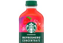 在家自制星巴克!【折后$14.44 Prime包邮】Starbucks 草莓阿萨伊清爽饮料浓缩液 32oz*2瓶