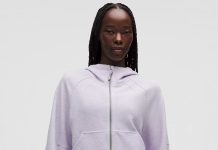 降价!薰衣草色超美!【折后$84 包邮】Lululemon Scuba 华夫格宽松连帽拉链卫衣 两色选