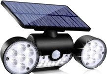 【折后$10.99 Prime包邮】三头LED太阳能感应户外灯