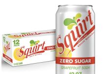 【折后$5 Prime包邮】Squirt 零糖西柚苏打汽水 12OZ*12罐!