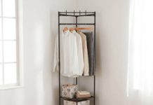 【折后$24.99 Prime包邮】三层转角衣物鞋子收纳架