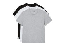 划算极啦!【折后低至$15.85 Prime包邮】Lacoste 男士100%纯棉短袖T恤 三件装多色选