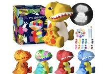 【折后$8.49 Prime包邮】恐龙彩绘小夜灯制作套装!