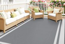 【折后$17.99 Prime包邮】户外防水地毯 5×8