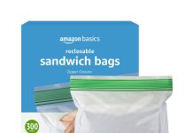 【折后$5.73 Prime包邮】Amazon Basics 双拉链密封三明治保鲜袋300只